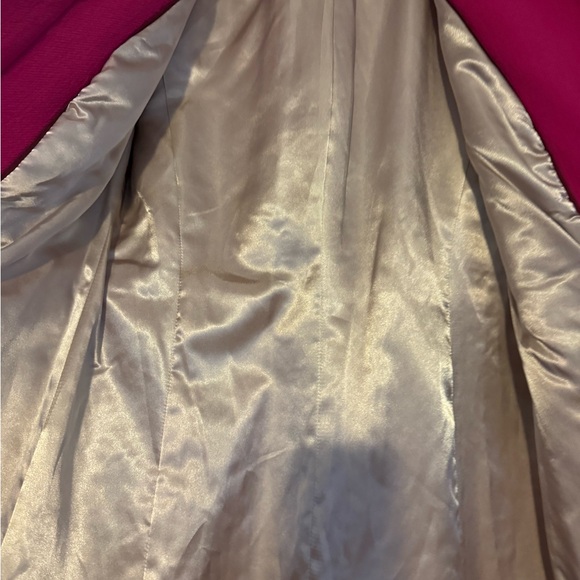 J. Crew Vibrant Fuschia Classic Lady Italian Double Cloth Wool Blend Day Coat - Picture 5 of 9